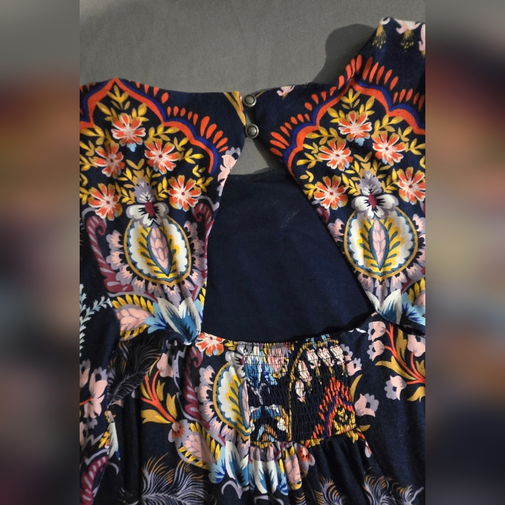 Maeve Sawyer Balloon Sleeve Midi Floral Dress Size XS - Picture 8 of 9